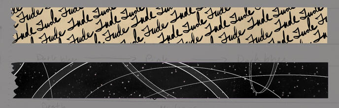 "Jude Jude Jude..." & "WBW" Washi Tape
