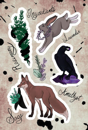Familiars Sticker Sheet
