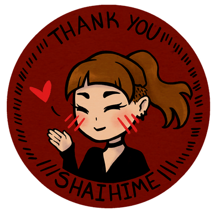 ShaiHime Thank You Sticker