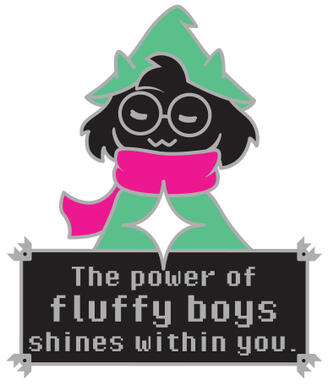 Ralsei Good Boy Pin